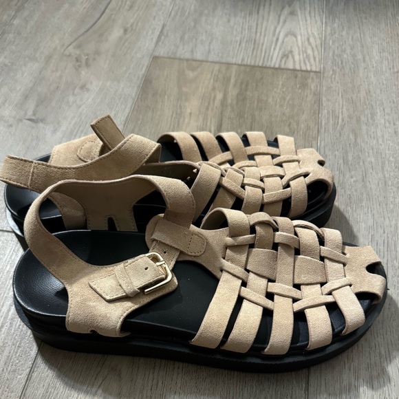 NWT! By Anthropologie Footbed Fisherman Flats - Size EU 38 💎 - Picture 9 of 11